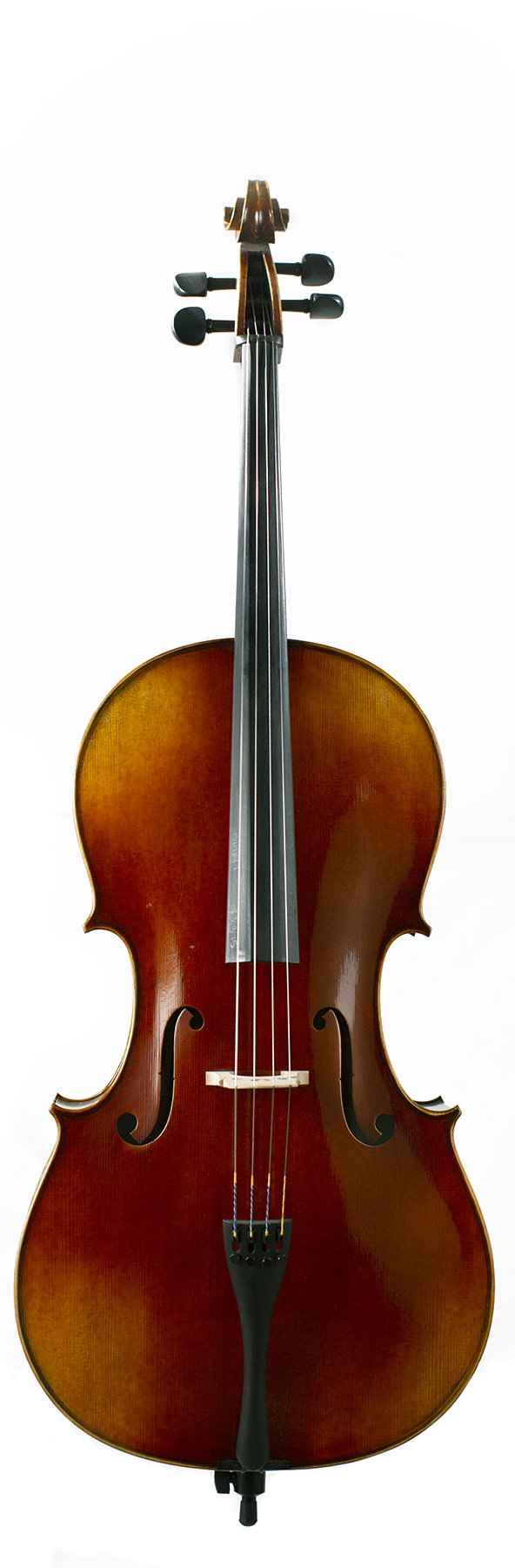 A chand-made cello with a well-rounded tone.
