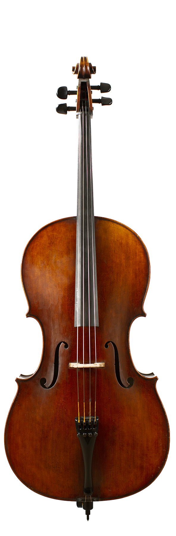 Widely flamed maple cello with Larsen strings. Perfect for the advanced level player looking for a well-rounded cello.